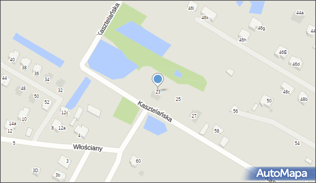 Płock, Kasztelańska, 23, mapa Płock