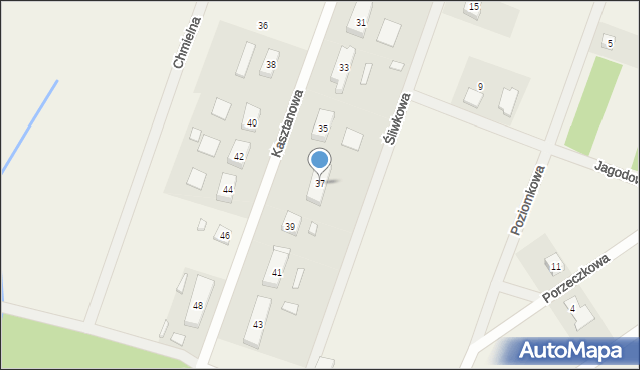 Podstolice, Kasztanowa, 37, mapa Podstolice