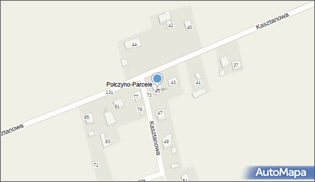 Połczyno, Kasztanowa, 45, mapa Połczyno