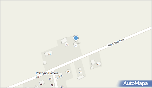 Połczyno, Kasztanowa, 46, mapa Połczyno