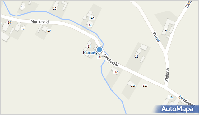 Popielów, Kamieniec, 11f, mapa Popielów