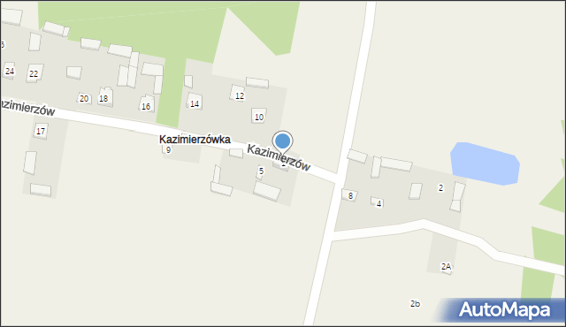 Postoliska, Kazimierzów, 1, mapa Postoliska