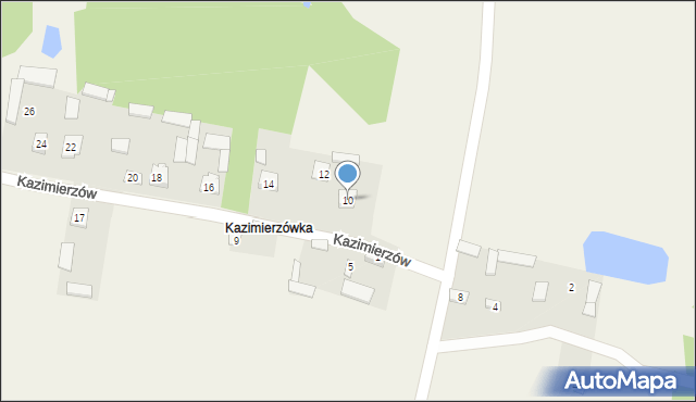 Postoliska, Kazimierzów, 10, mapa Postoliska