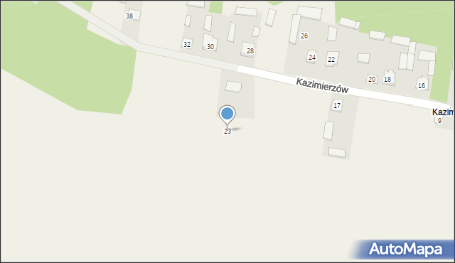 Postoliska, Kazimierzów, 23, mapa Postoliska