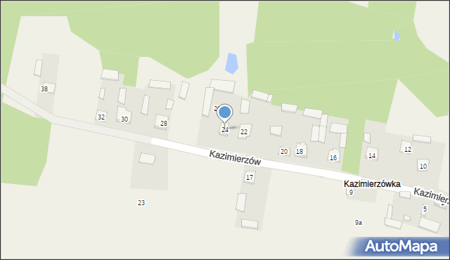 Postoliska, Kazimierzów, 24, mapa Postoliska