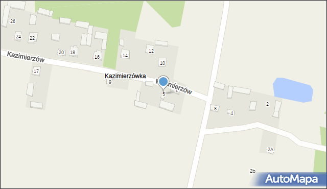 Postoliska, Kazimierzów, 5, mapa Postoliska