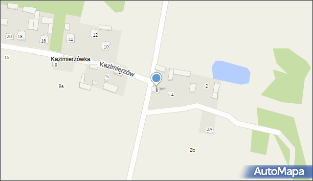 Postoliska, Kazimierzów, 8, mapa Postoliska