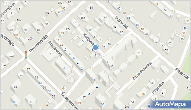 Poznań, Kargowska, 1, mapa Poznania