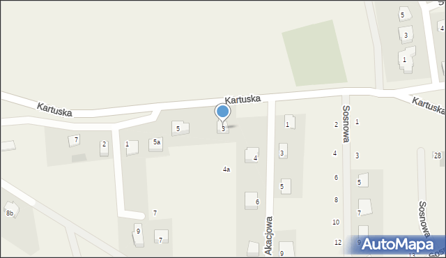 Prokowo, Kartuska, 3, mapa Prokowo