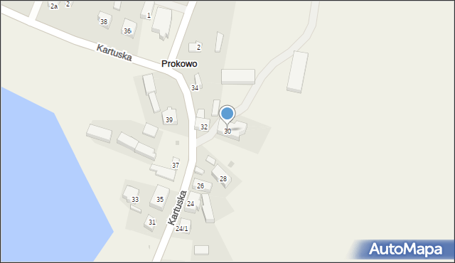 Prokowo, Kartuska, 30, mapa Prokowo