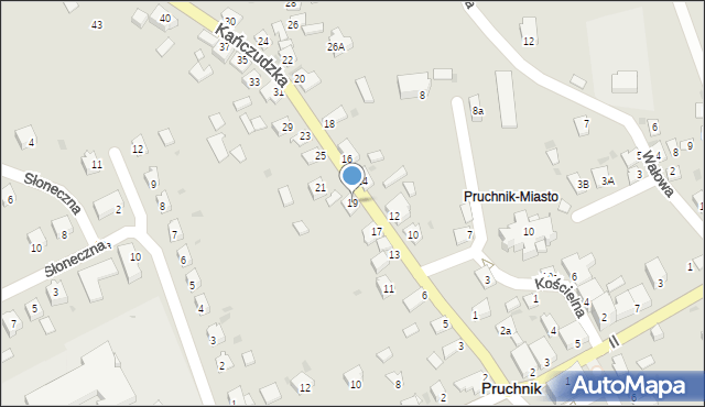 Pruchnik, Kańczudzka, 19, mapa Pruchnik