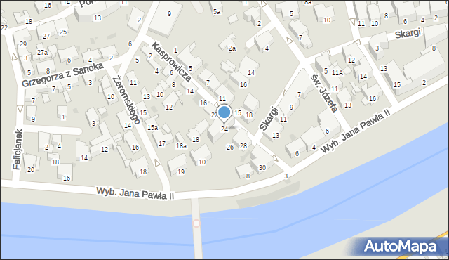 Przemyśl, Kasprowicza Jana, 24, mapa Przemyśla