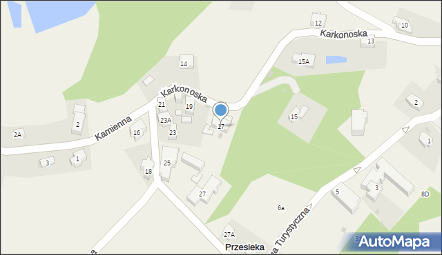 Przesieka, Karkonoska, 17, mapa Przesieka