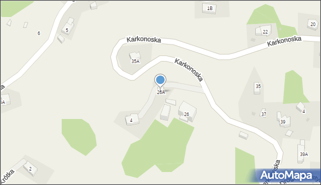 Przesieka, Karkonoska, 26A, mapa Przesieka