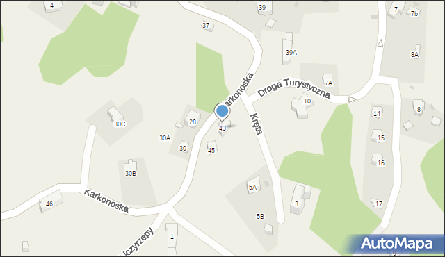 Przesieka, Karkonoska, 43, mapa Przesieka