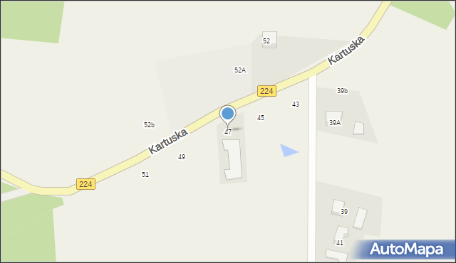 Przodkowo, Kartuska, 47, mapa Przodkowo