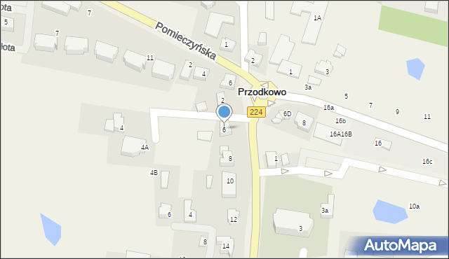 Przodkowo, Kartuska, 6, mapa Przodkowo