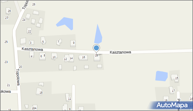 Przodkowo, Kasztanowa, 18, mapa Przodkowo