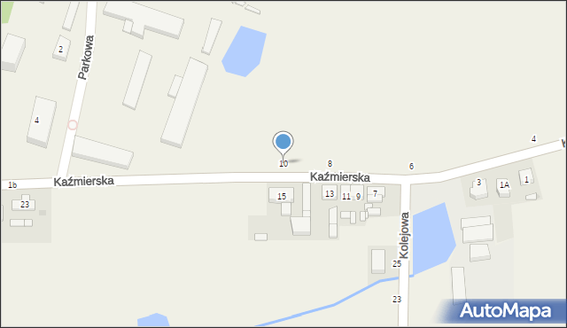 Przybroda, Kaźmierska, 10, mapa Przybroda