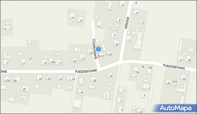 Przygodzice, Kasztanowa, 23, mapa Przygodzice