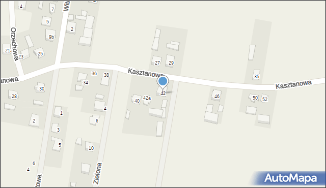 Przygodzice, Kasztanowa, 42, mapa Przygodzice