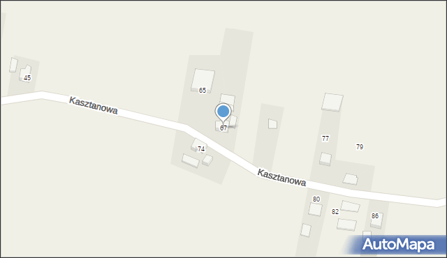 Przygodzice, Kasztanowa, 67, mapa Przygodzice