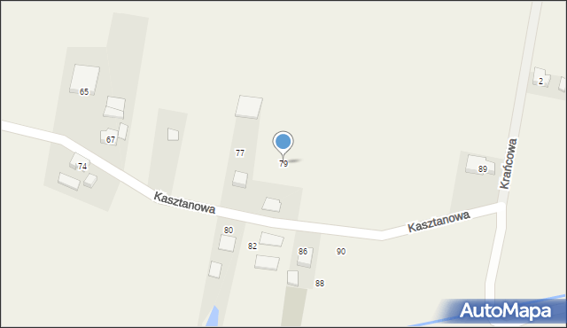 Przygodzice, Kasztanowa, 79, mapa Przygodzice