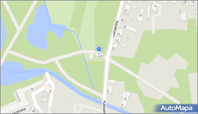 Pszczyna, Katowicka, 1, mapa Pszczyny