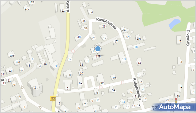 Pszów, Kasprowicza Jana, 15B, mapa Pszów