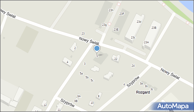 Puck, Kaprów, 1, mapa Puck