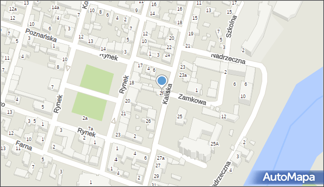 Pyzdry, Kaliska, 28, mapa Pyzdry