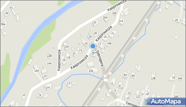 Rabka-Zdrój, Kasprowicza Jana, 15, mapa Rabka-Zdrój