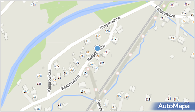 Rabka-Zdrój, Kasprowicza Jana, 19, mapa Rabka-Zdrój