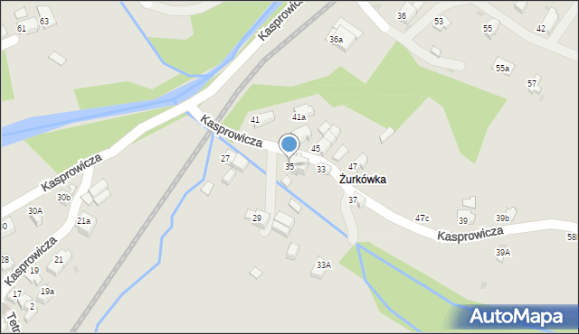 Rabka-Zdrój, Kasprowicza Jana, 35, mapa Rabka-Zdrój