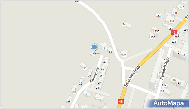 Racibórz, Kamienna, 32, mapa Racibórz