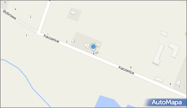 Radomice, Kaczeńce, 4, mapa Radomice