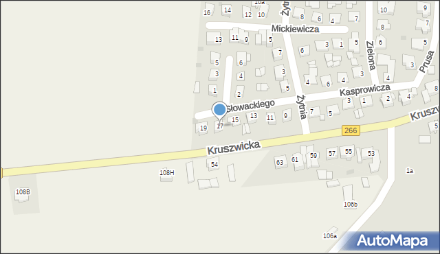 Radziejów, Kasprowicza Jana, 17, mapa Radziejów