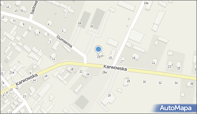 Radziłów, Karwowska, 13, mapa Radziłów