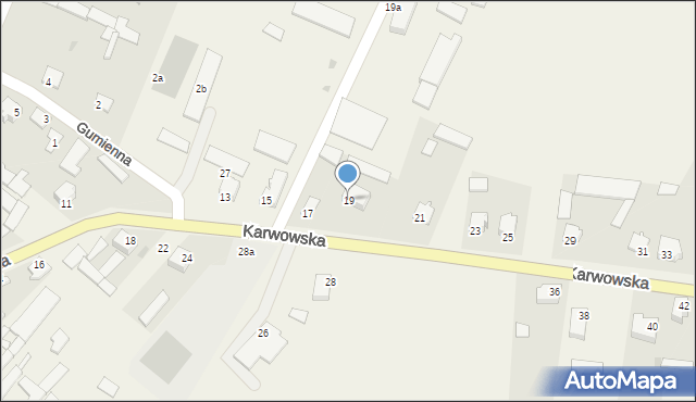 Radziłów, Karwowska, 19, mapa Radziłów