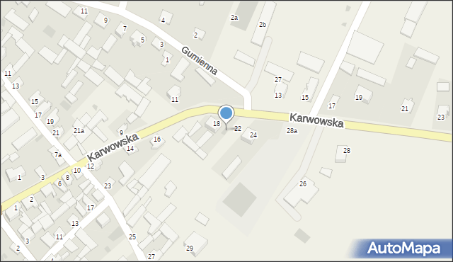 Radziłów, Karwowska, 20, mapa Radziłów