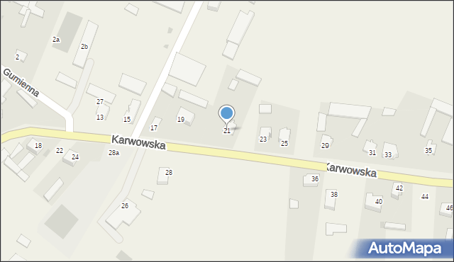 Radziłów, Karwowska, 21, mapa Radziłów