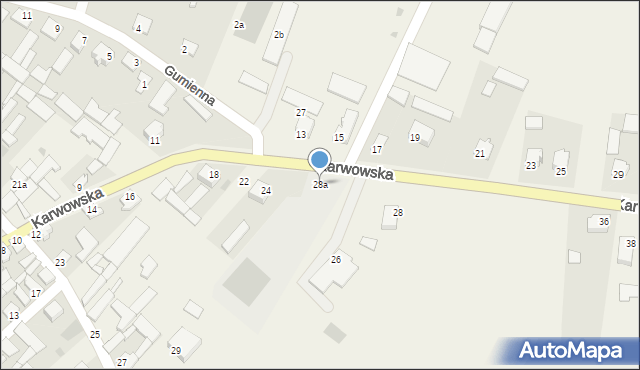 Radziłów, Karwowska, 28a, mapa Radziłów