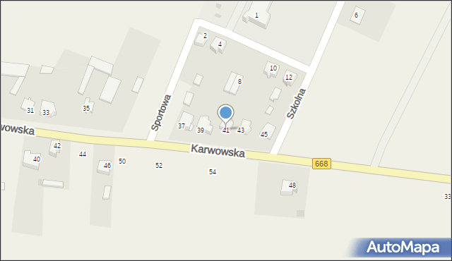 Radziłów, Karwowska, 41, mapa Radziłów