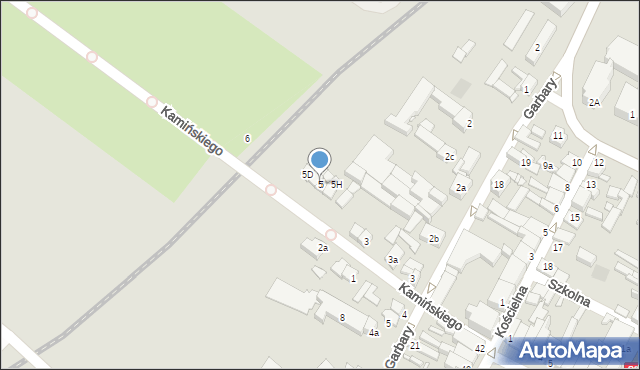 Rakoniewice, Kamińskiego Stefana, dr., 5, mapa Rakoniewice