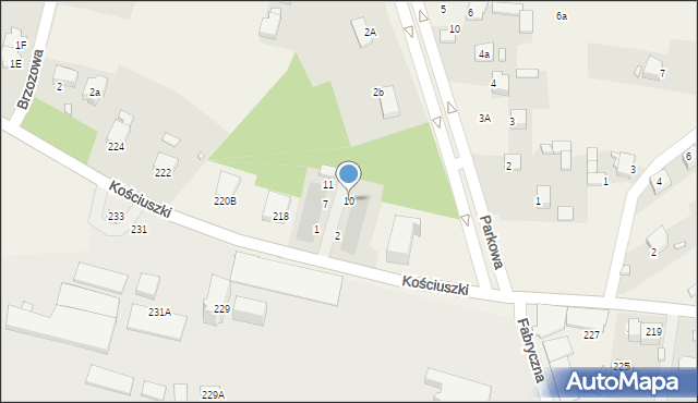 Rogoźnik, Kasztanowa, 10, mapa Rogoźnik