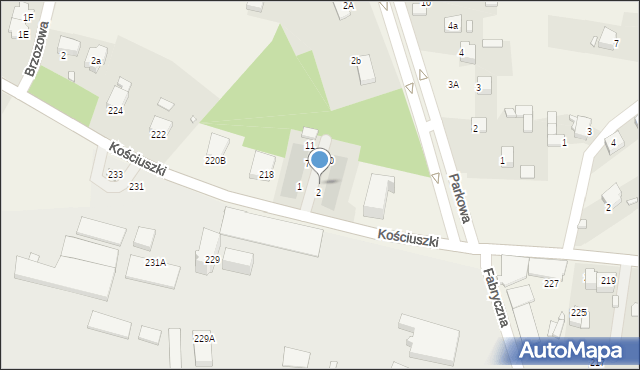 Rogoźnik, Kasztanowa, 4, mapa Rogoźnik