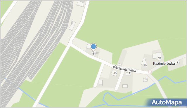 Rokitno Szlacheckie, Kazimierówka, 1, mapa Rokitno Szlacheckie