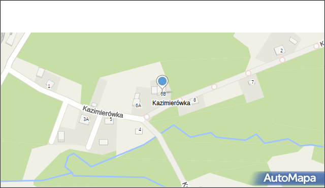 Rokitno Szlacheckie, Kazimierówka, 6B, mapa Rokitno Szlacheckie