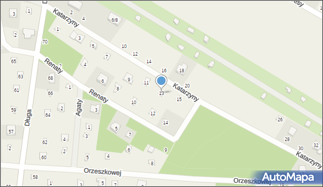 Rosanów, Katarzyny, 13, mapa Rosanów