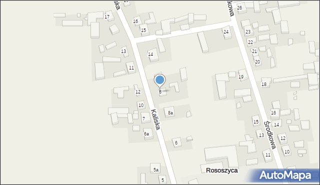 Rososzyca, Kaliska, 8, mapa Rososzyca